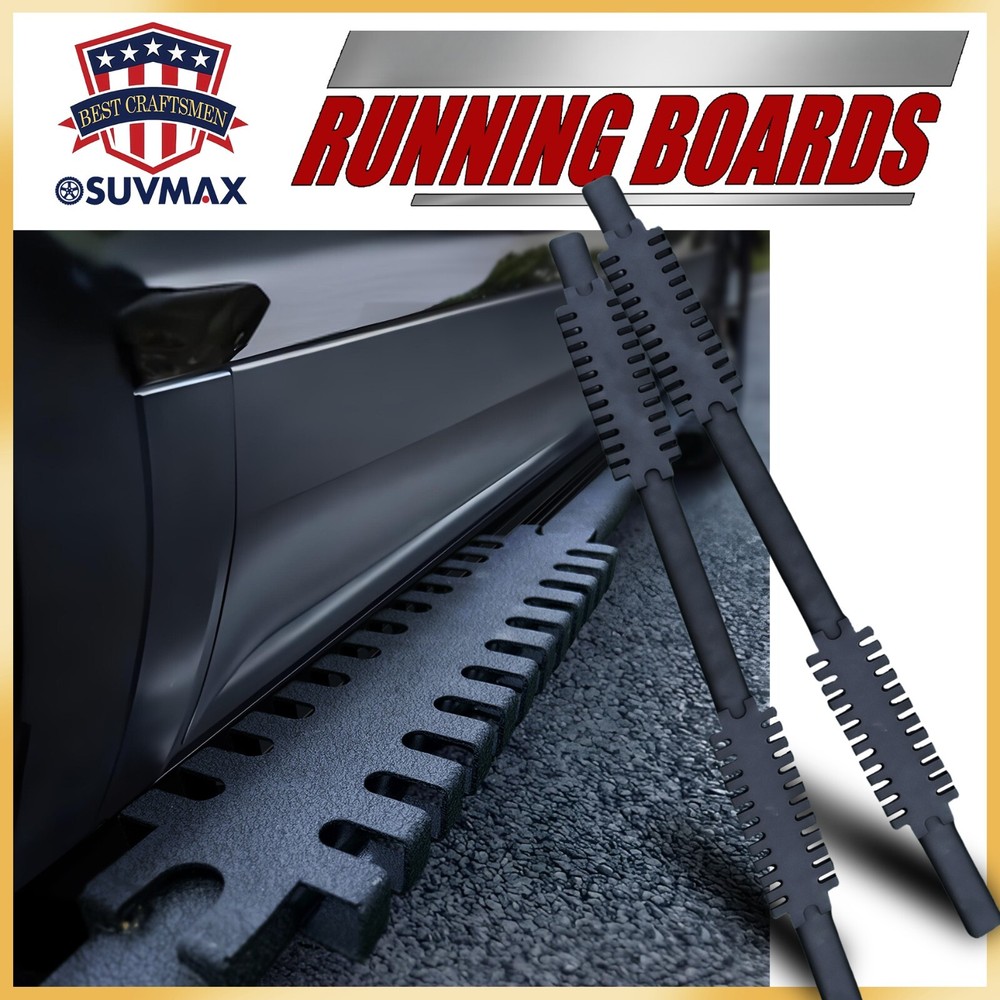 2011-2019 Ford Explorer Black Side Step Running Boards 2pcs