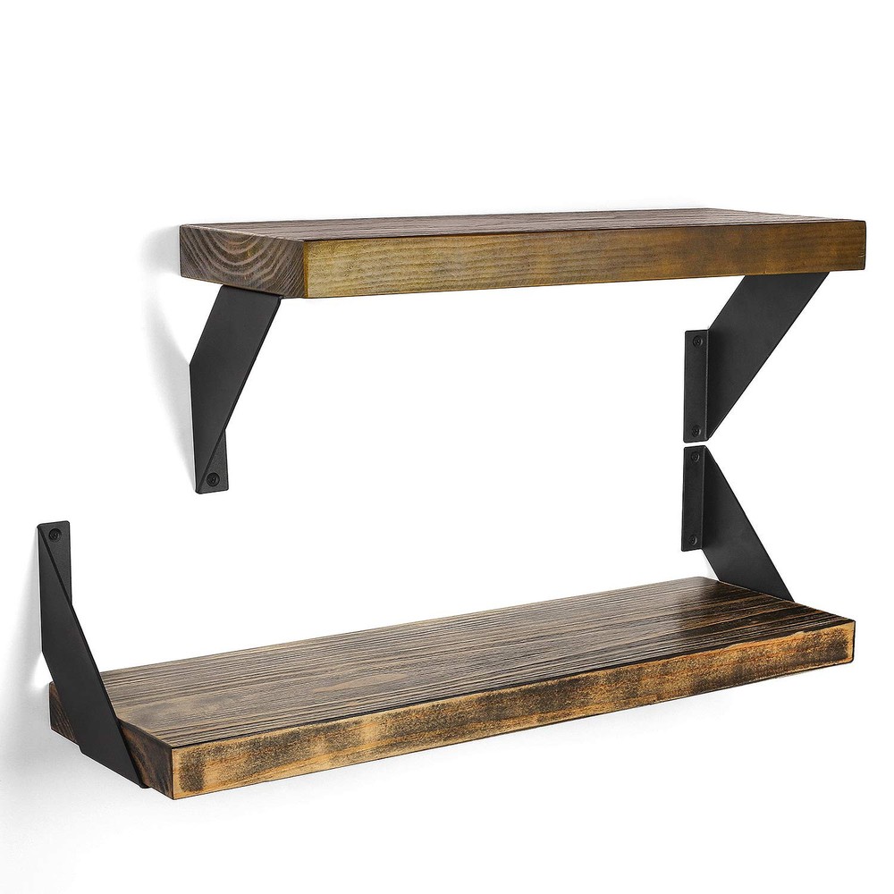 6-Inch Heavy Duty Floating Shelf Brackets for Sturdy Angle Support