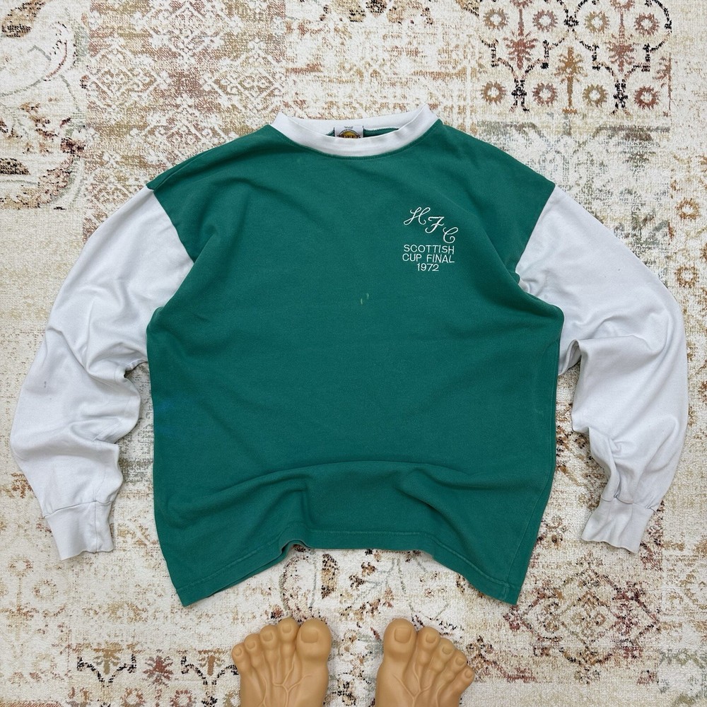 Vintage Toffs Long-sleeve T-shirts USA Used Hibernian Scottish Cup Final 1972