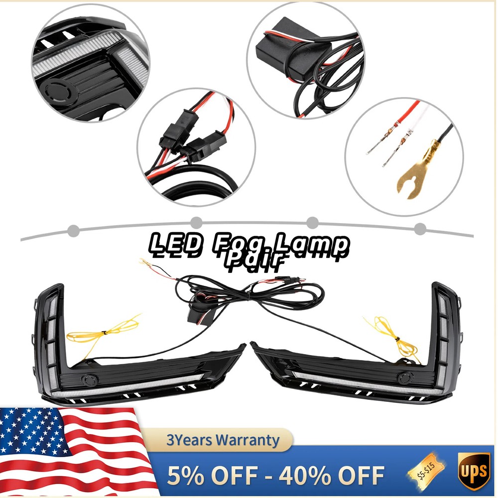 For Honda CR-V CRV 2023 2024 LED DRL Daytime Running Light Fog Lamp Turn Signal