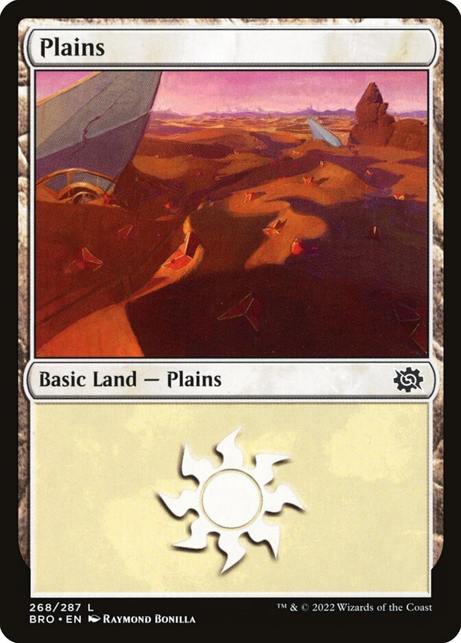 MTG Brothers War Plains 268/416 Near Mint Condition