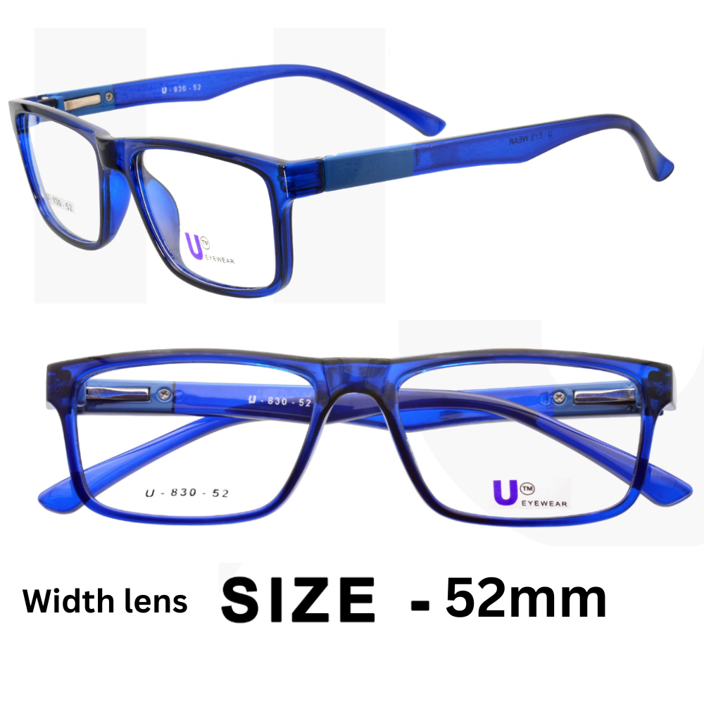 Men Women's  Square blue light block  Short Sighted Nearsighted Glass -1.0~-8.0