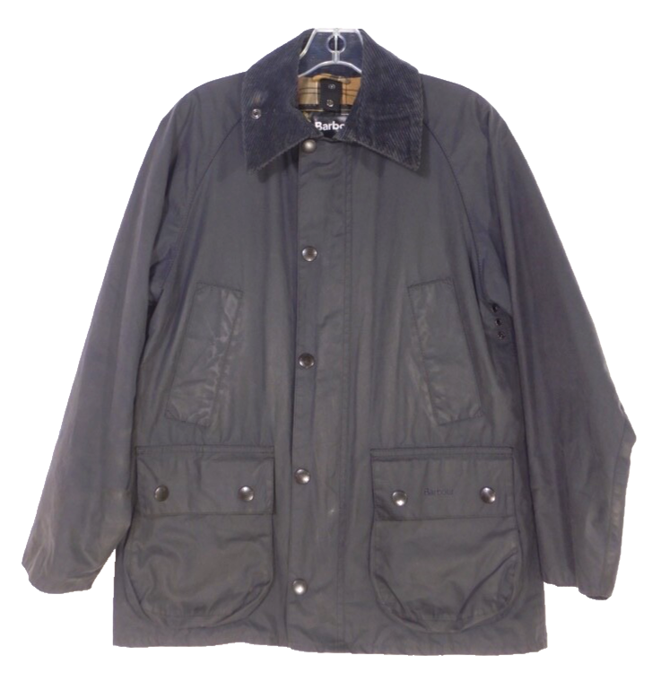 Navy Blue Barbour Bedale Waxed Jacket Size 32 Classic Fit