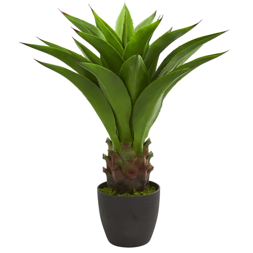 30-Inch Tall Agave Artificial Plant 17-Inch Wide and Deep