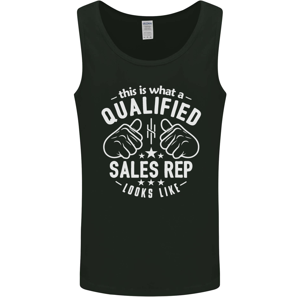 A Qualified Sales Rep Looks Like Mens Vest Tank Top
