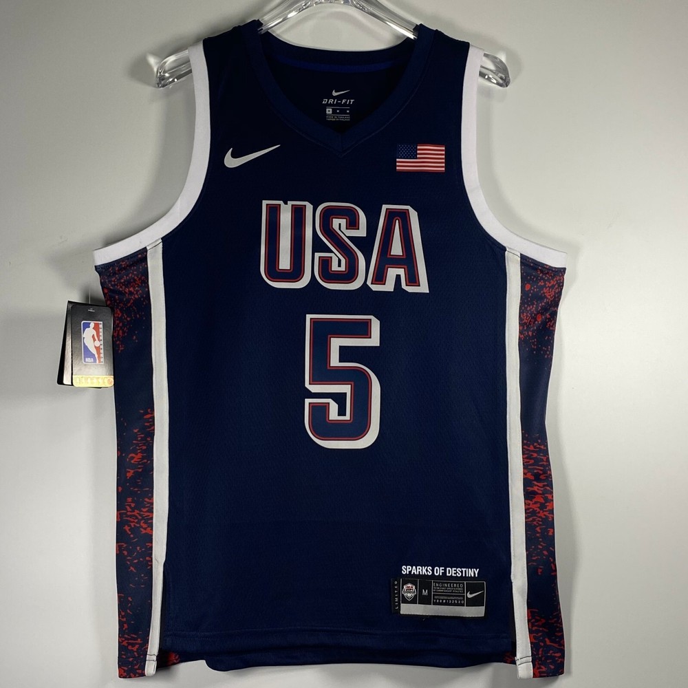 Anthony Edwards #5 Jersey, Dark Blue, New