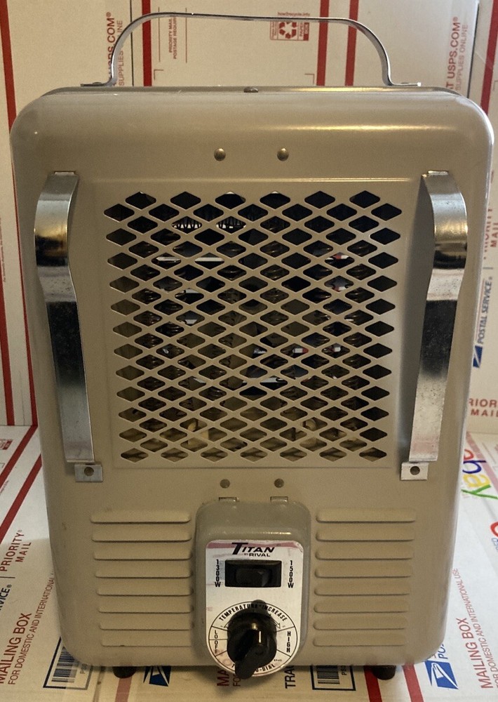 Titan by Rival T-760B1 Space Heater Dual Heat Utility Heater 1500 Watts - WORKS!