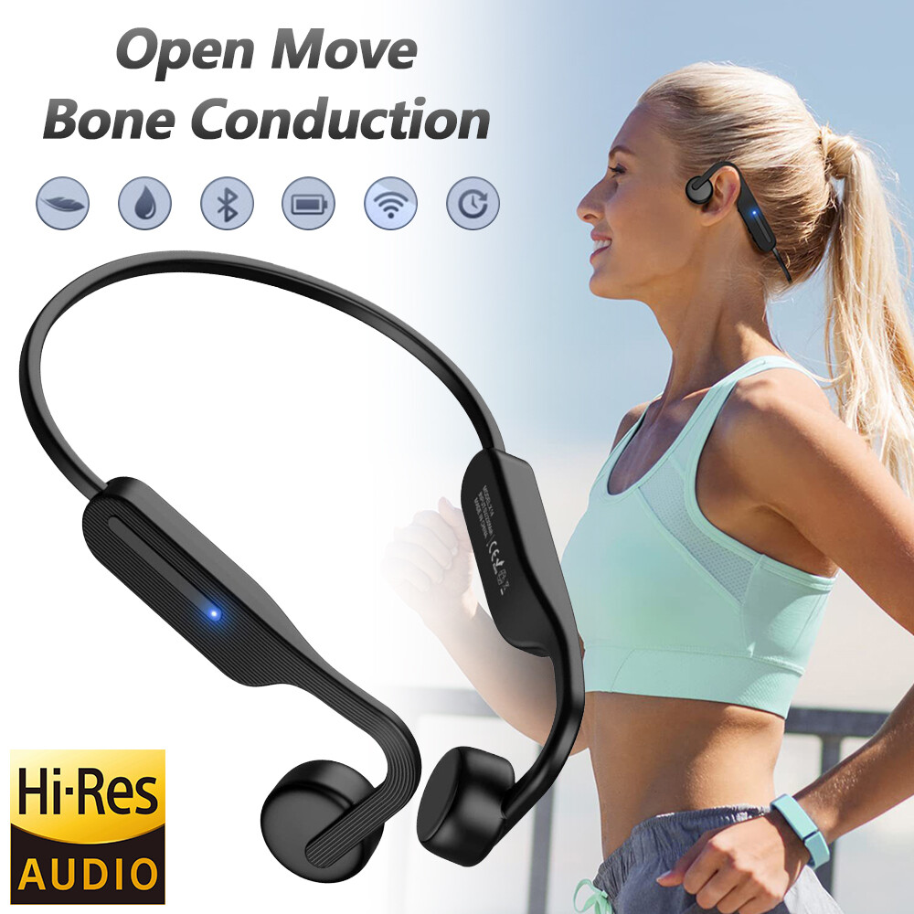 Wireless Bone Conduction Bluetooth Headphones for Sports Running