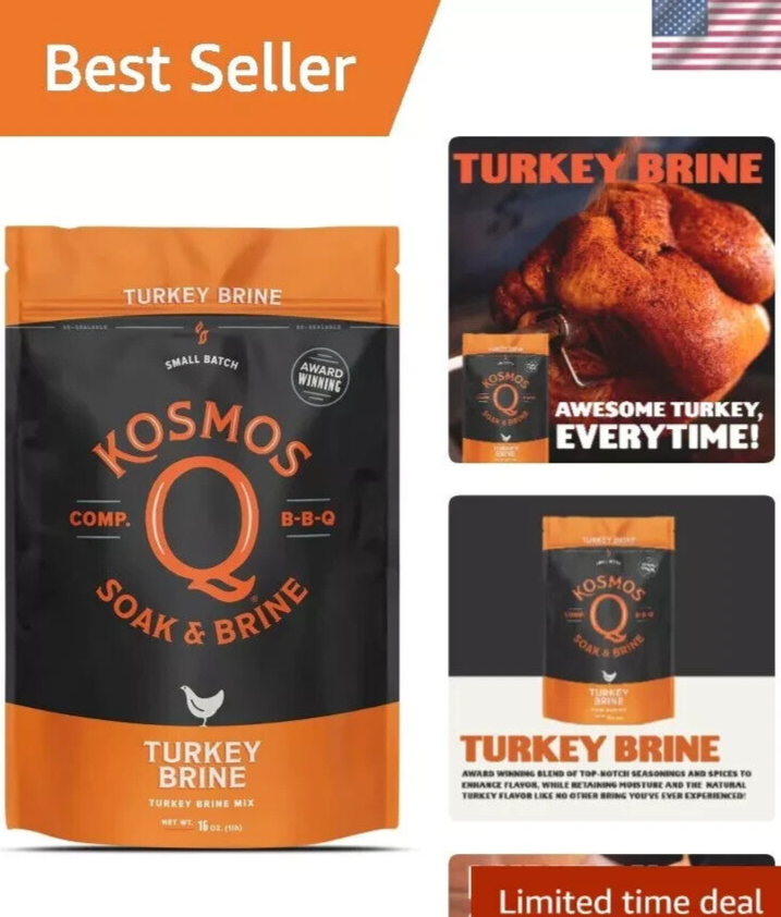 Flavorsome 16 Oz Turkey Brine Kit - Perfect for Whole, Smoked, or Fried Turkey