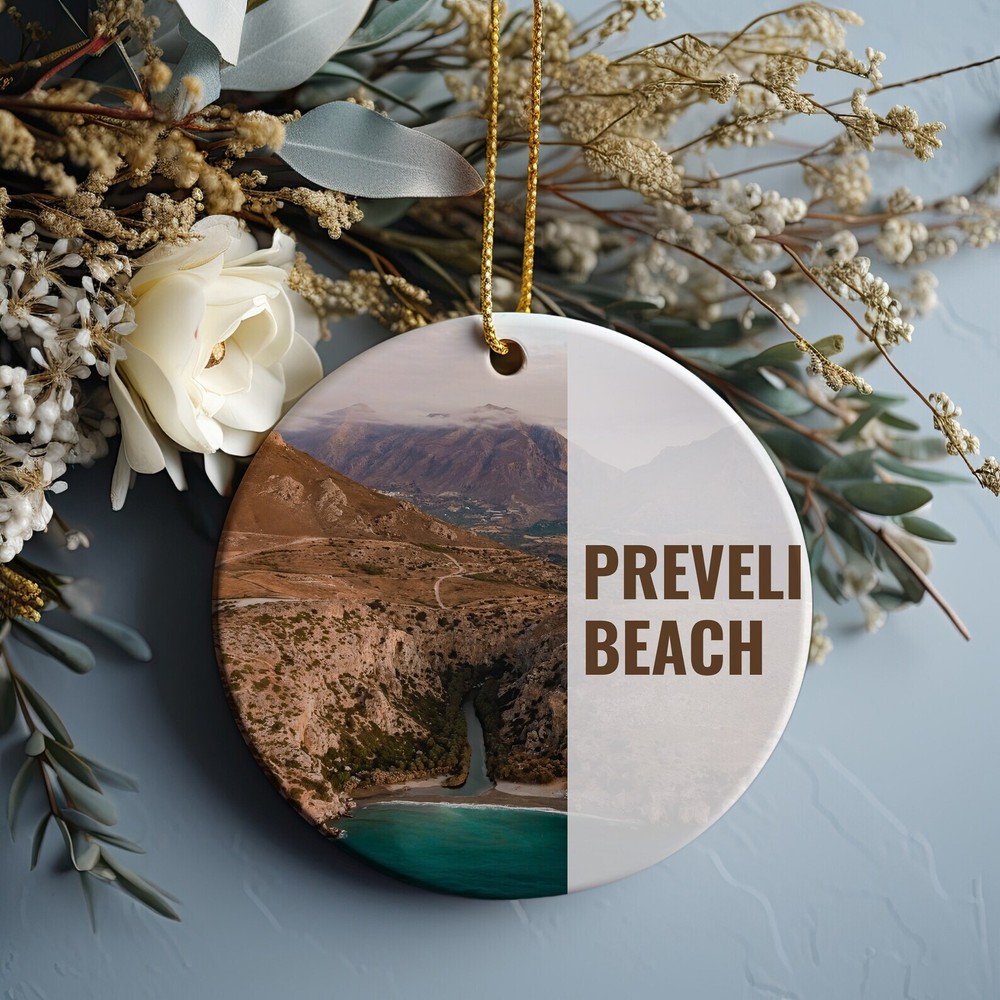 Preveli Beach Ornament Christmas Ornament Preveli Beach Gift Christmas Gift