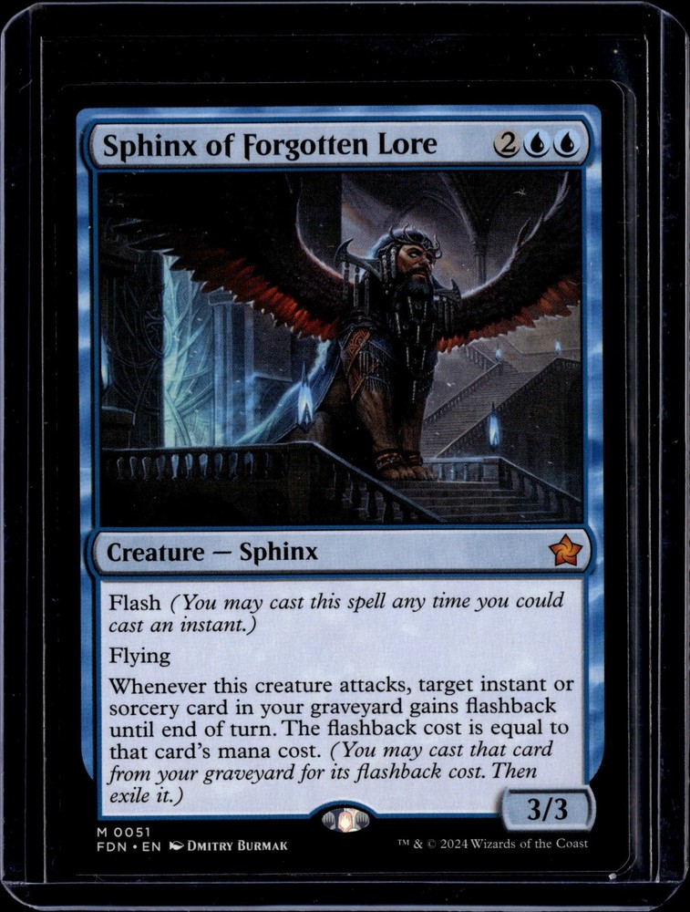 Sphinx of the Forgotten Lore - 51 - FDN - NM - MTG Magic the Gathering