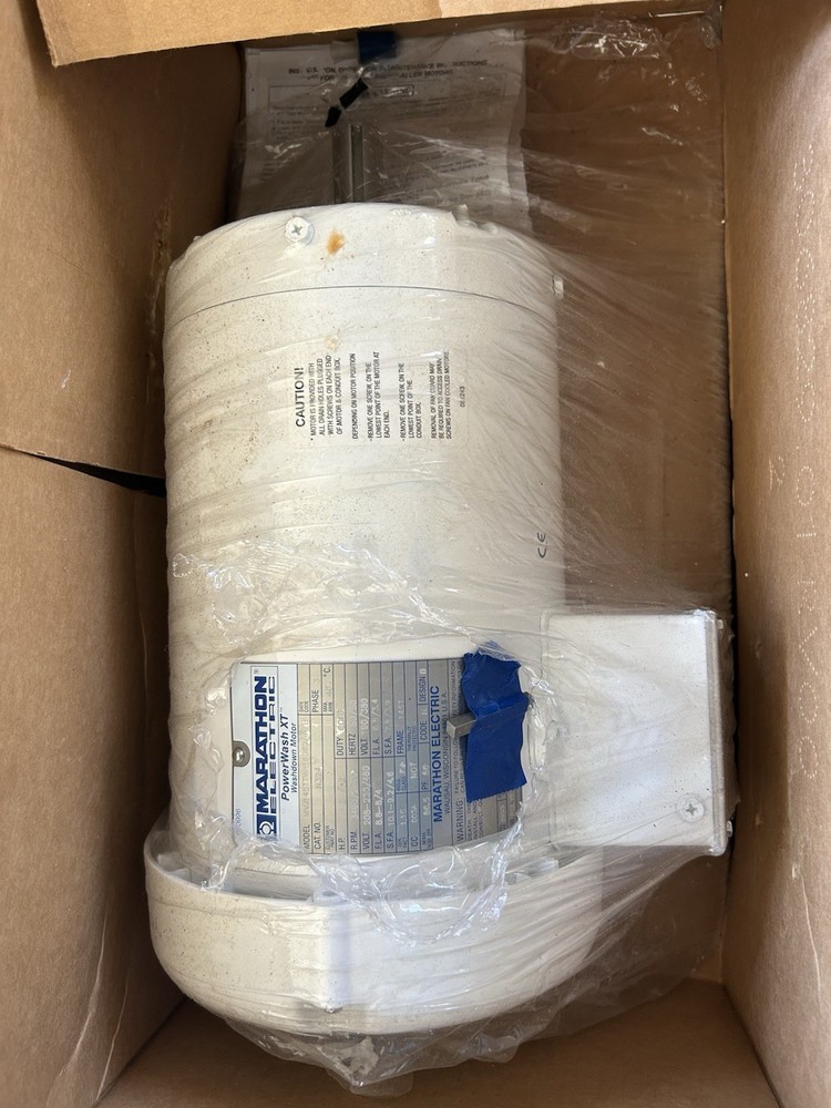 Marathon Electric Powerwash XT 1.5HP 3-Phase 190/380V 3490/2890RPM Motor  