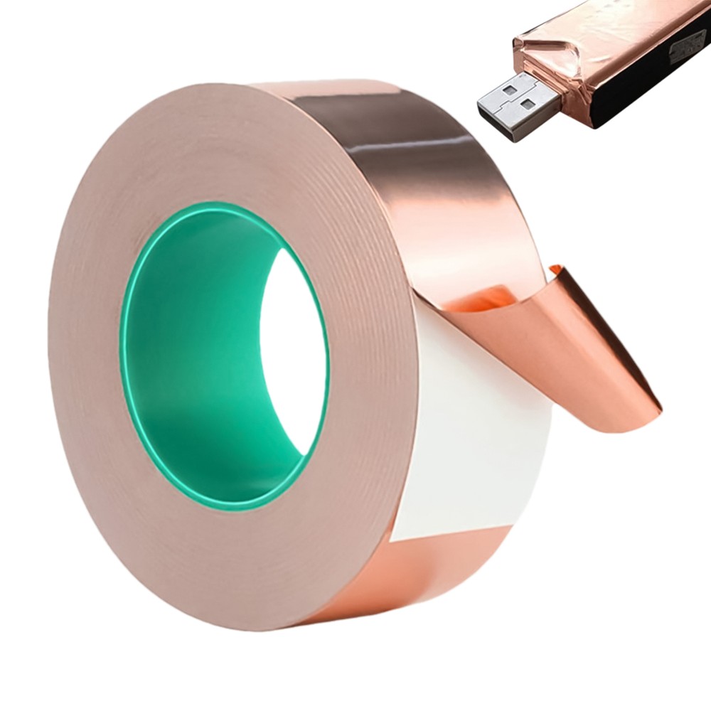 Copper Foil Tape Shielding For Guitar/Slug Snail Barrier Self Adhesive 3CM x 20M