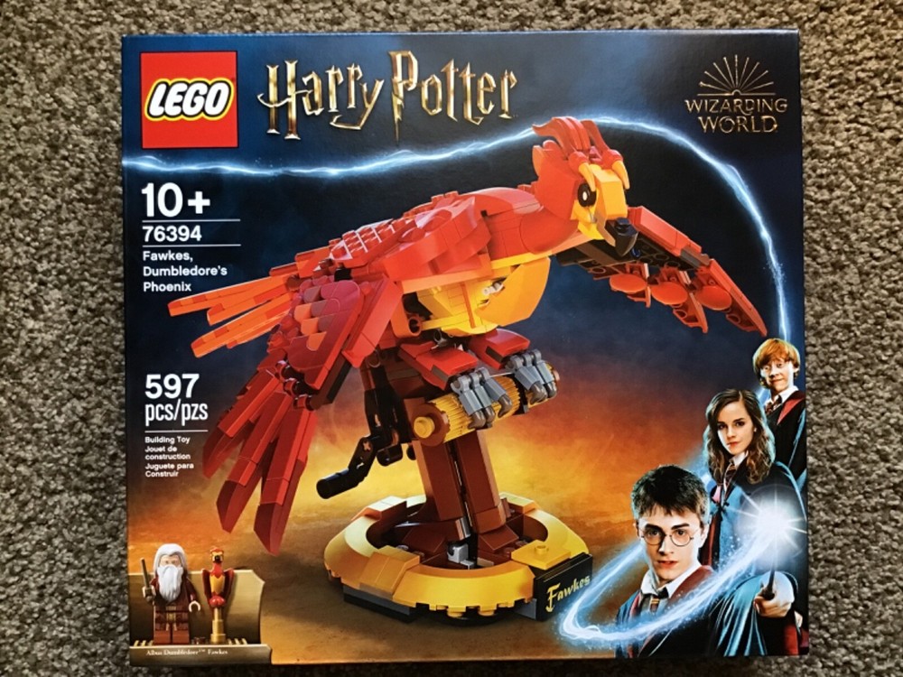 LEGO Harry Potter Fawkes Dumbledores Phoenix 76394 New Retired Set