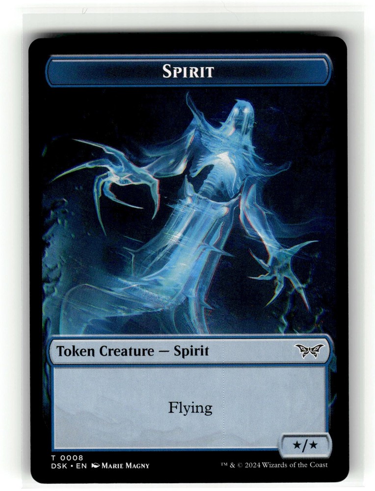 SPIRIT (0008) TOKEN Duskmourn House of Horror #8 DSK(NM+)(MTG)