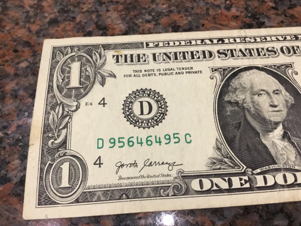 FANCY SERIAL NUMBER $1 DOLLAR BILL / REPEATER /  2017A FT WORTH MINT