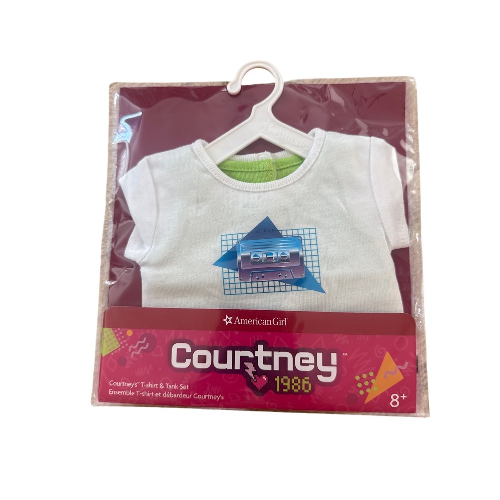 American Girl Courtney's T Shirt & Tank Set NIP AUTHENTIC SEALED NEW