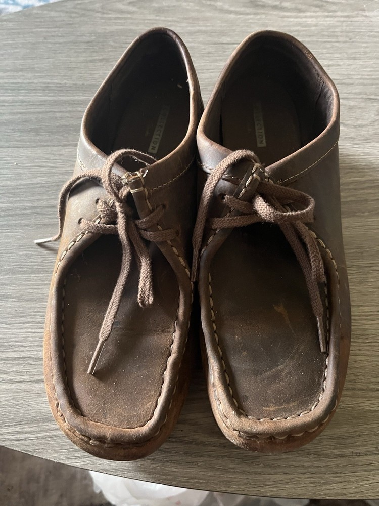 Clarks Men's  Originals Wallabee Lace Up Leather Moccasins 26156605 Beeswax