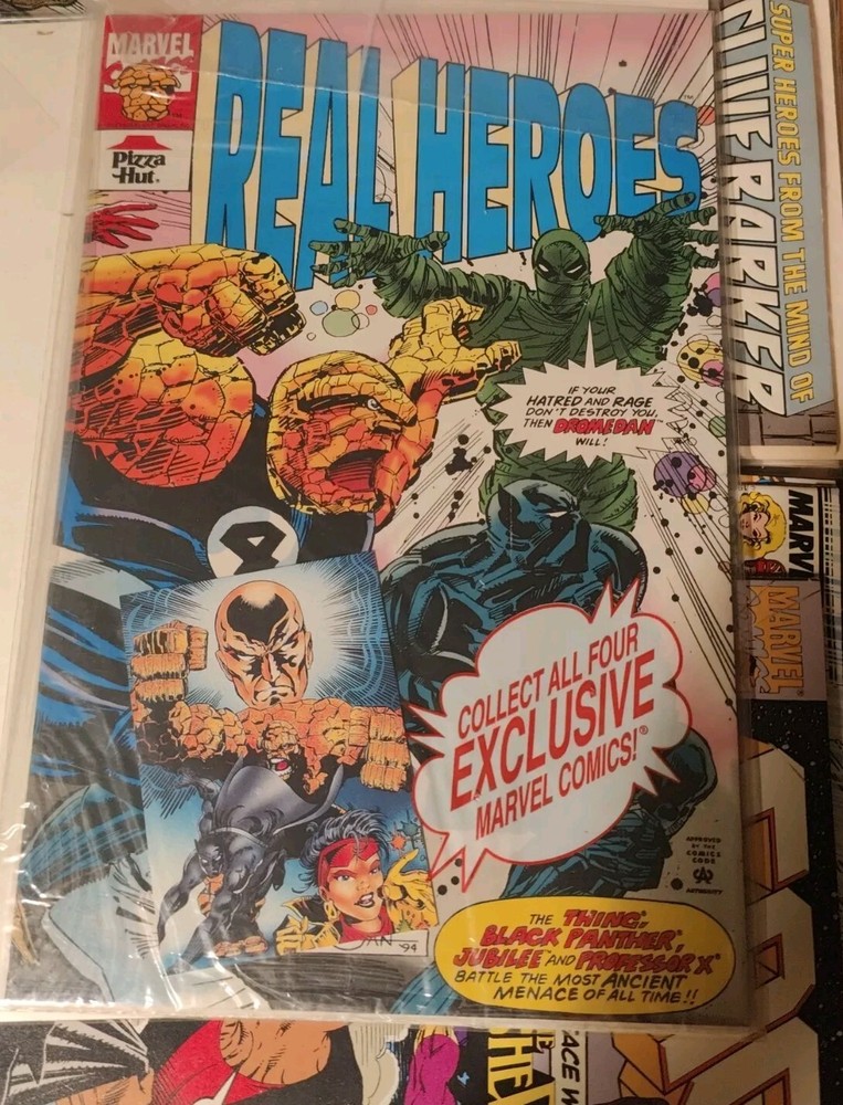 Real Heroes Pizza Hut Special (1994) 9.4 Marvel Unopened Sealed Black Panther
