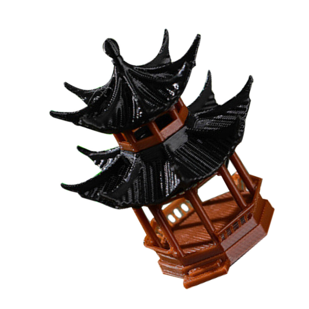 Miniature Japanese Pagoda Ganazono Garden Statue Pavilion Decorations