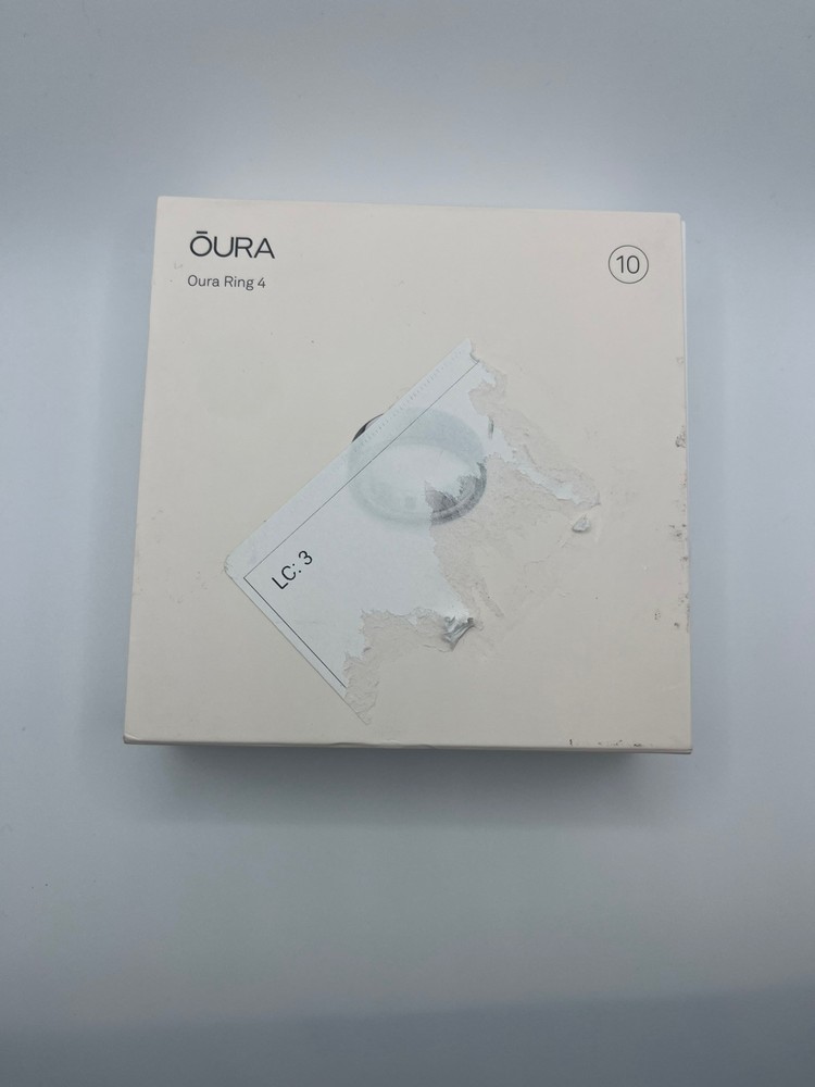 Oura Ring Gen 4 Silver Size 10 Smart Ring Open Box