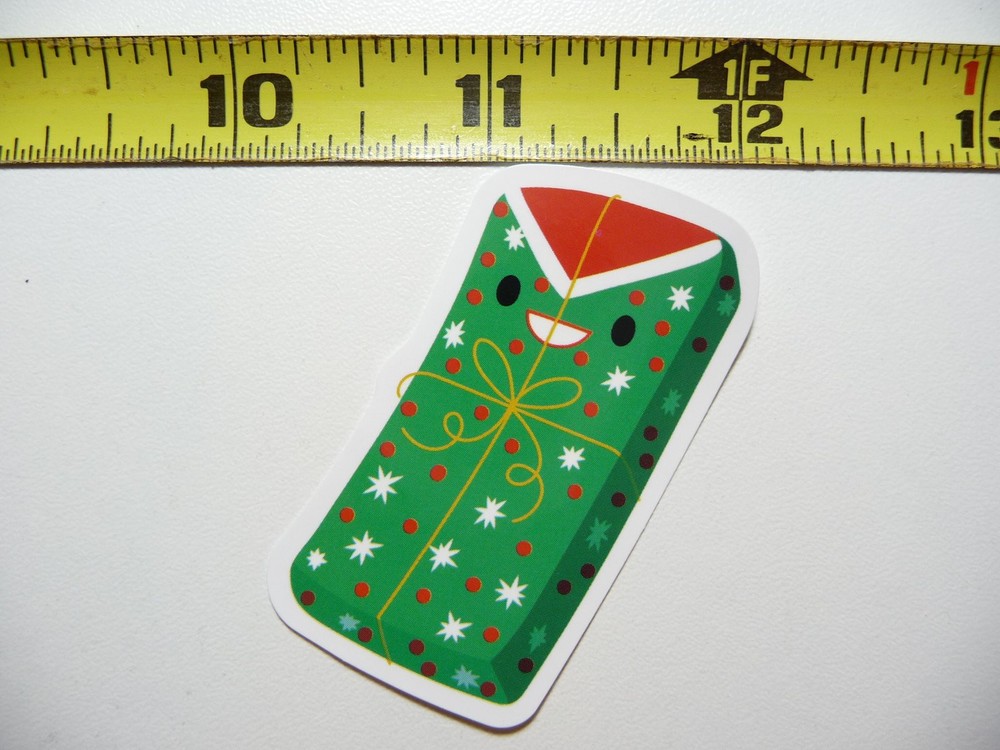 Festive Christmas Sticker Decal for Winter Holidays Christian Fun Design