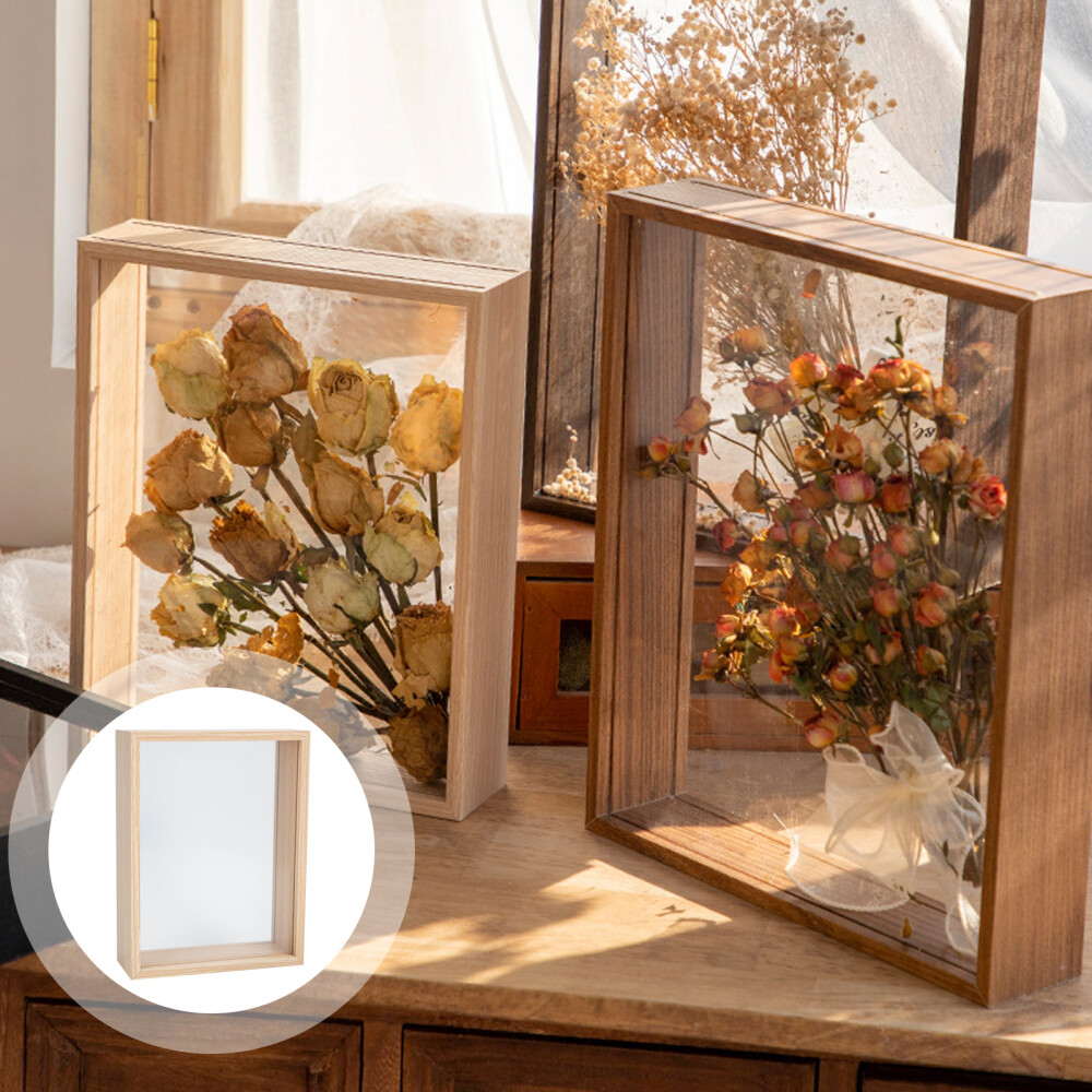 Pressed Flower Shadow Box Frame for DIY Dried Roses Display