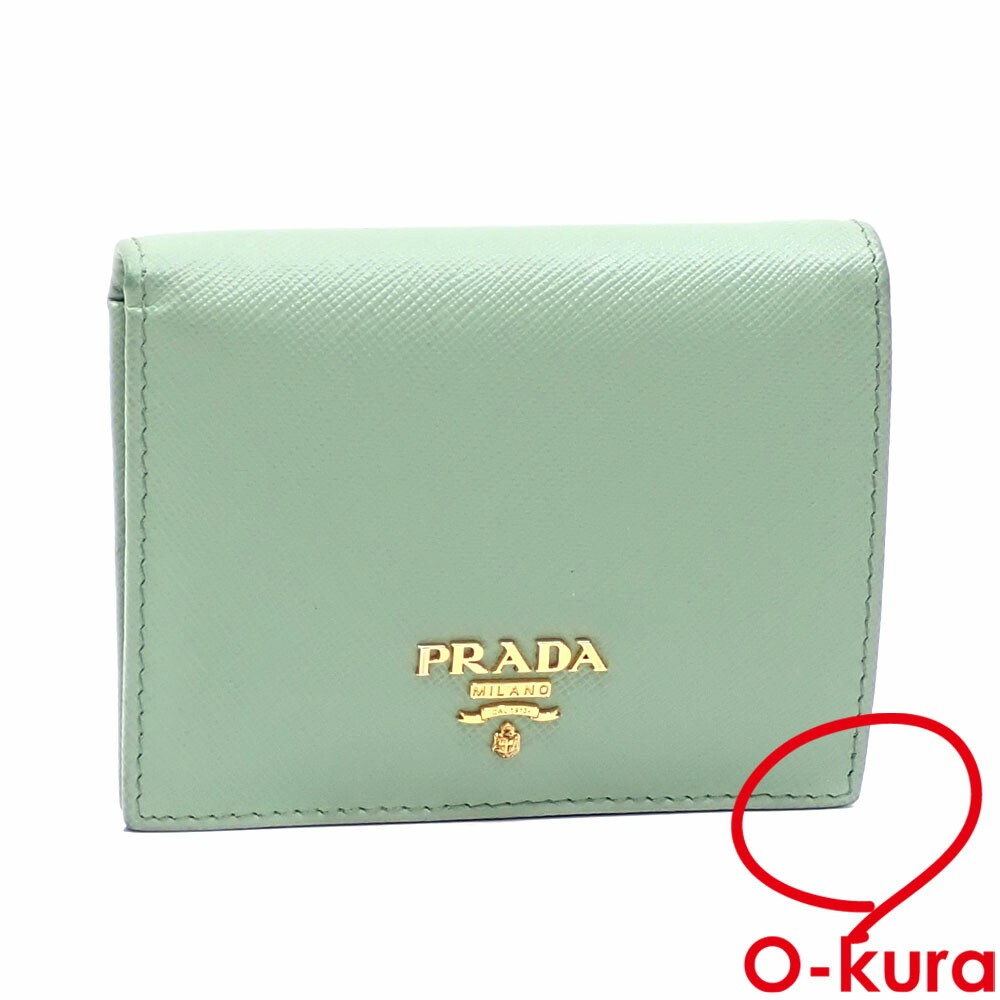 Prada Leather Bifold Wallet for Women Y0724 Pre-Owned Luxury Accessory  