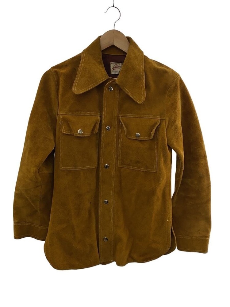 Lassea/Leather Jacket Blouson/34/Leather/Orn/Plain/70S/Suede Leather 3404