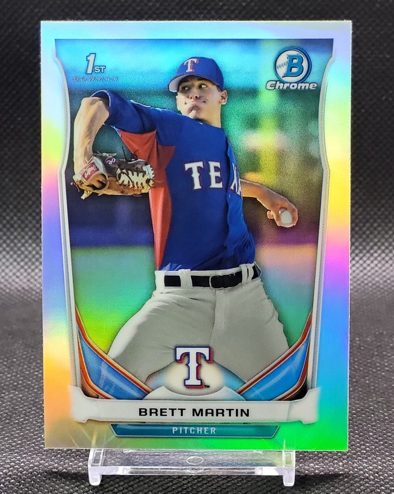 2014 Bowman Chrome Draft Picks Brett Martin Refractor #CDP116 Bowman 1ˢᵗ