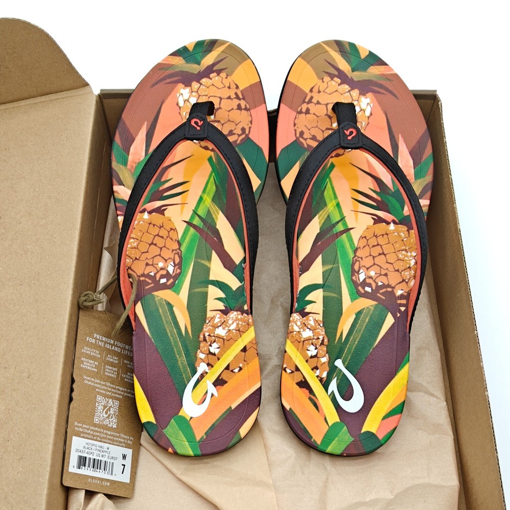 OLUKAI Ho’opio Womens Size 7 Quick-Dry Beach Flip Flop Sandals
