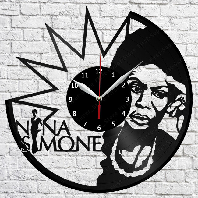 Nina Simone Vinyl Record Wall Clock Art Decor Original Gift 12''30cm 2407