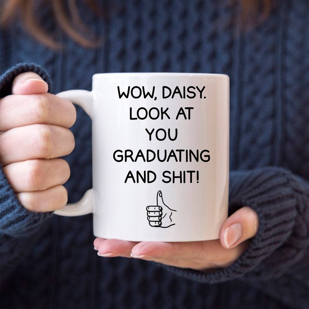 Graduation Present Mug Personalized Grad Ceramic Cup Funny Graduating Gift