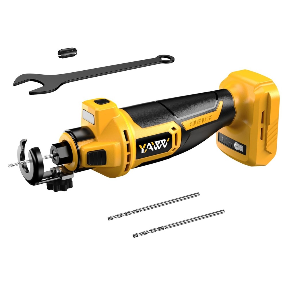Cordless Drywall Cut-Out Tool for Dewalt 20V Battery, 3 Speed Adjustable Brus...