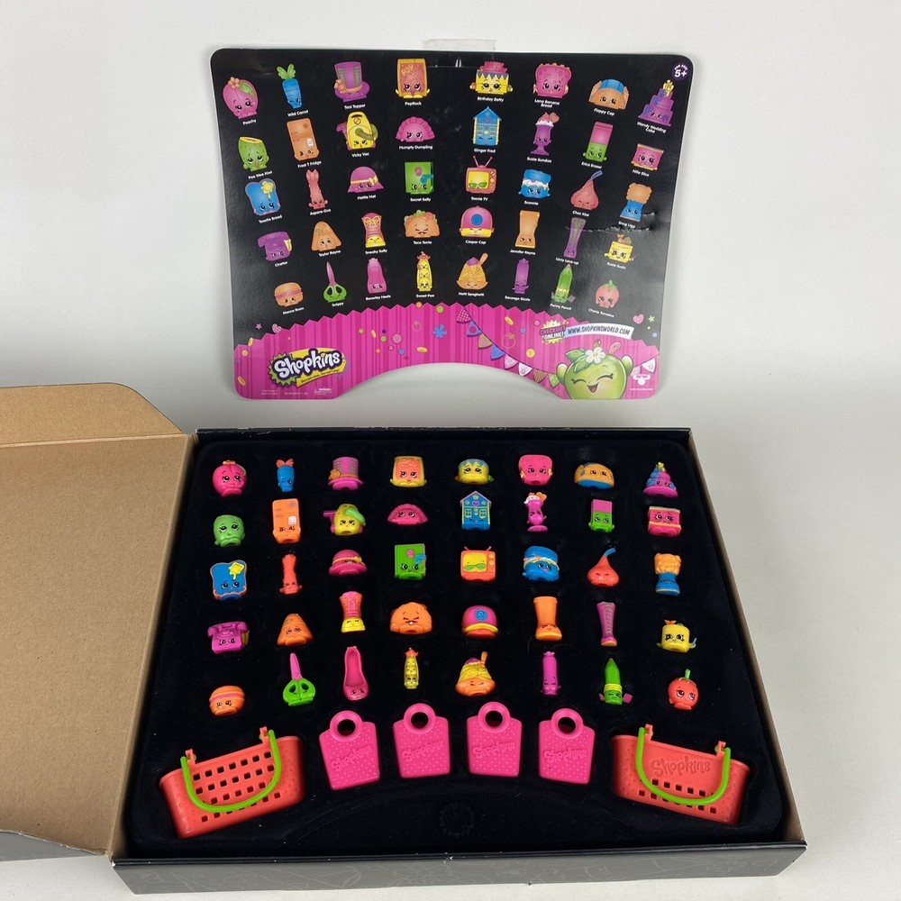 Shopkins Mystery Edition Black Box/40 Rare Figures Full Set 2013 Neon Collection