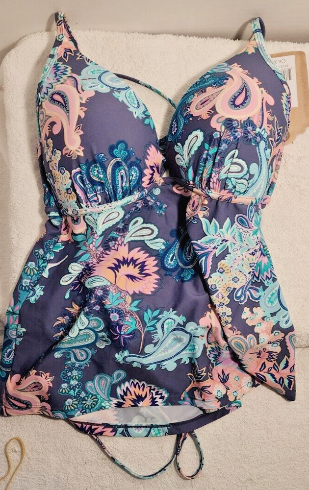 Reversible 2 Piece Bathing Suit Swimwear NWT Size XL Women's True Craft