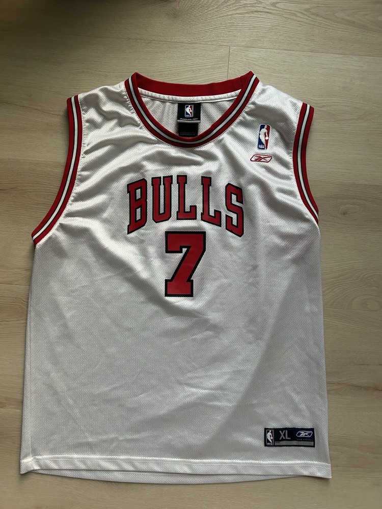 Ben Gordon Chicago Bulls Reebok white youth NBA jersey size XL