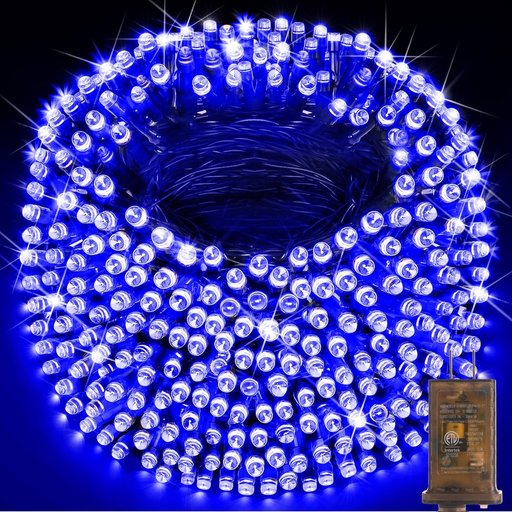 KNONEW 403ft 1000 LED Christmas Lights Outdoor String Light with Remote Contr...
