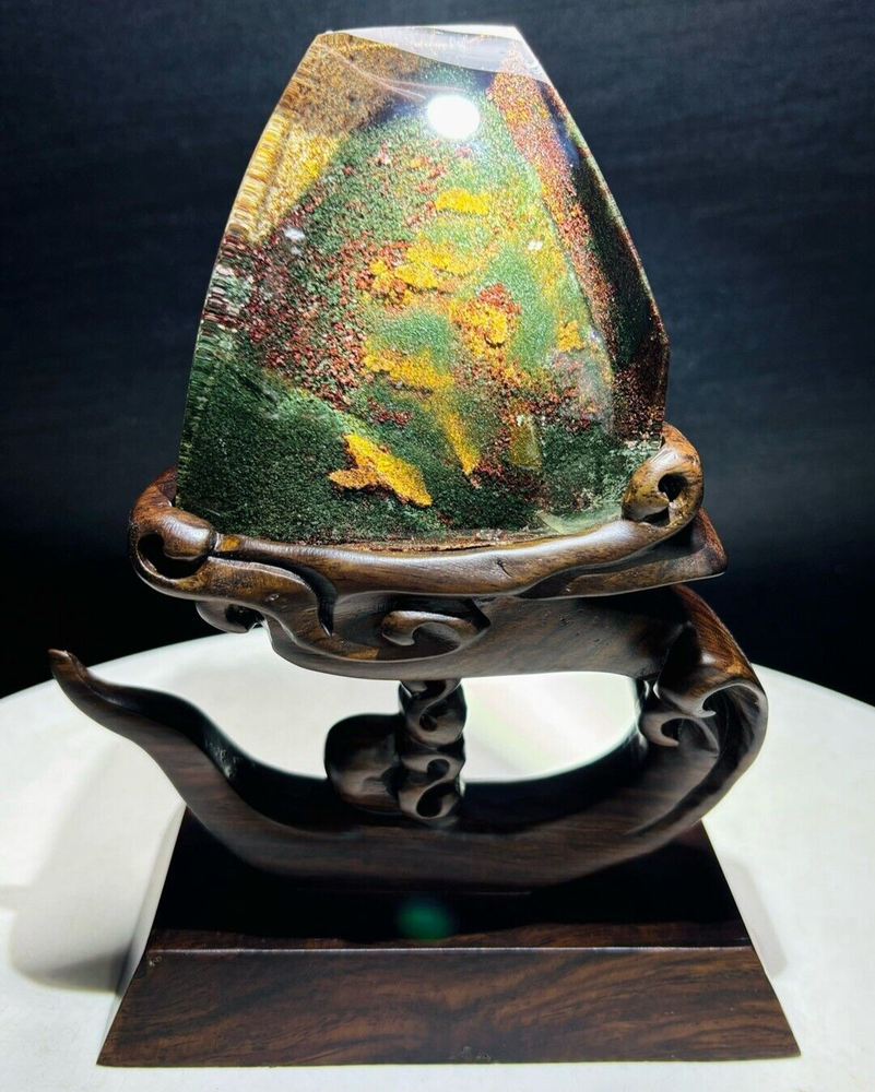 1.5LB Natural Ghost Phantom Quartz Crystal Wand Tower Mineral Specimen for Healing and Energy Work