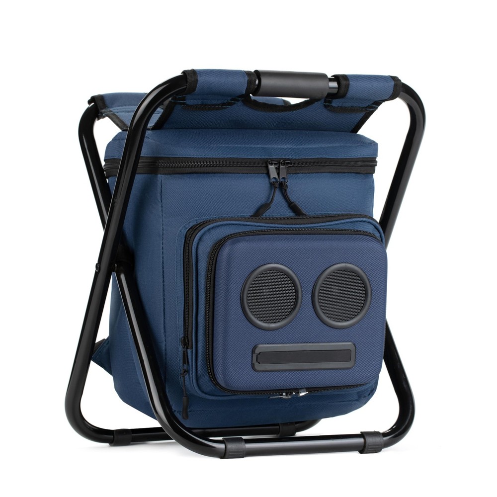 Portable Backpack Cooler Chair with 20W Bluetooth Speakers for Outdoor Parties