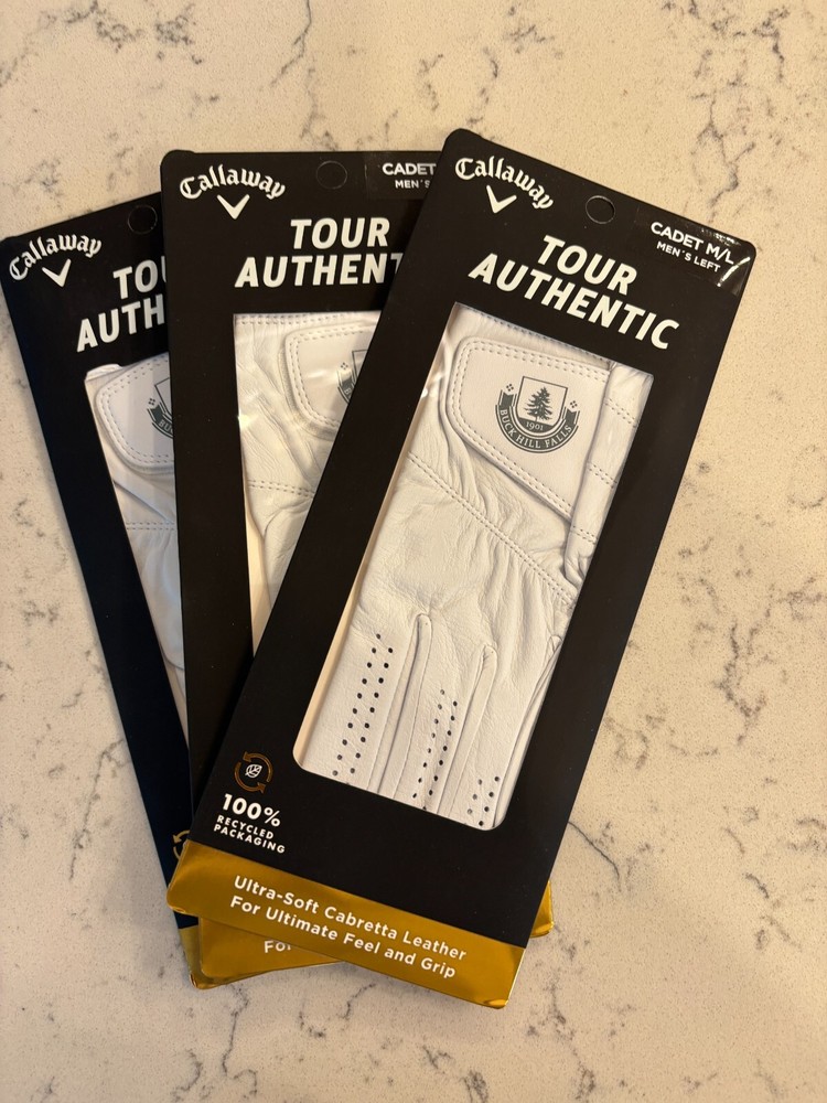 3 NEW CALLAWAY TOUR GOLF GLOVES - MEN'S CADET MEDIUM/LARGE (WORN ON YOUR LH)