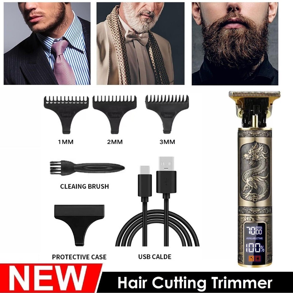 Professional Cordless Shaving Hair Clippers Trimmer Machine Cutting Barber Beard