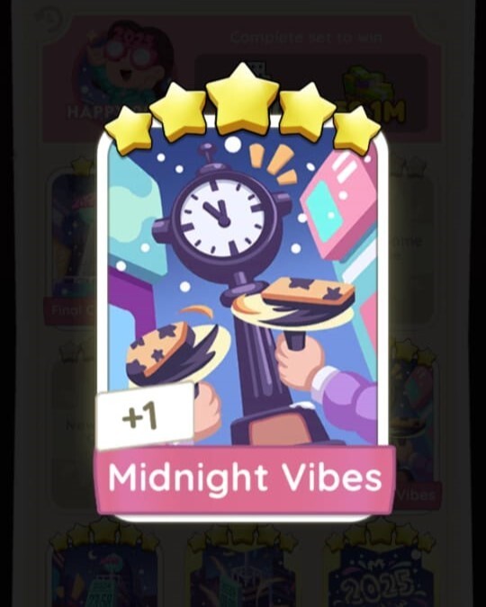Midnight Vibes MONOPOLY 5 Stars ⭐️⭐️⭐️⭐⭐ Sticker | FAST DELIVERY