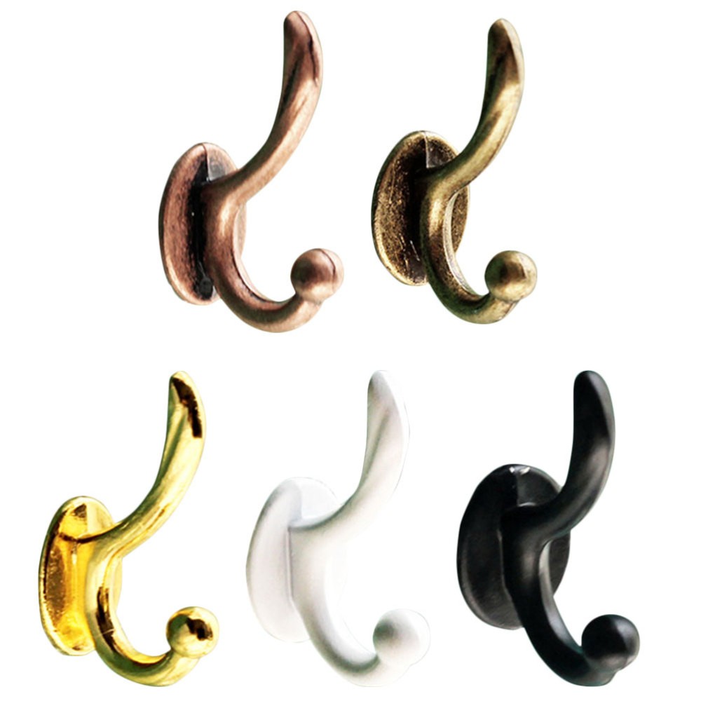 5 Mini Hooks for Dollhouse Decor & Tiny Ornaments