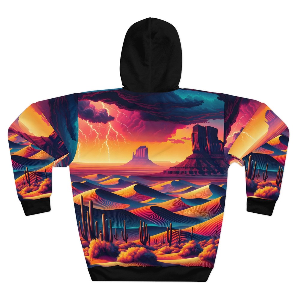 Vibrant Southwest Desert All-Over Print Hoodie with Abstract Patterns
