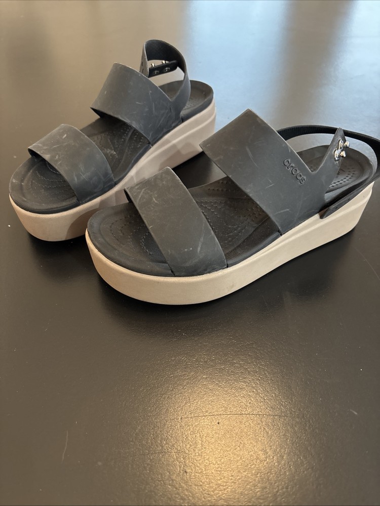 Crocs Womens LiteRide Low Wedge Slip-On Shoes Size 7 Comfortable Lightweight