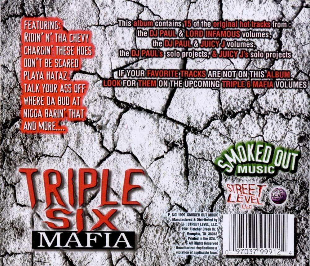 TRIPLE SIX MAFIA UNDERGROUND, VOL. 1: 1991-1994 NEW CD