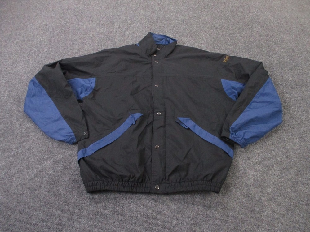 Footjoy Vest Jacket Mens L Black Blue Dryjoys Waterproof Performance Golf Rain