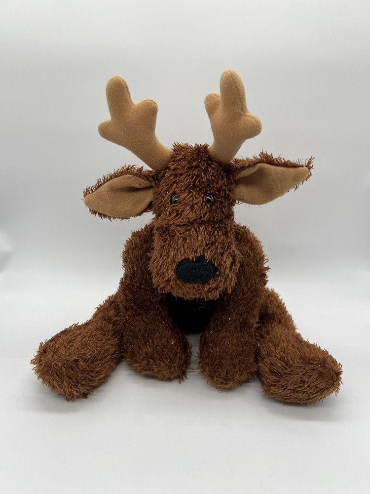 Hallmark Comet The Reindeer Plush Animal Flabby Sparkly Tinsel Fur 15”