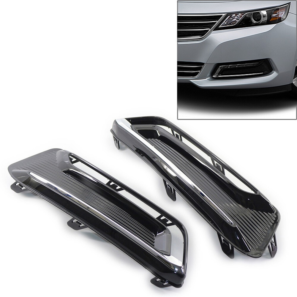 Front Bumper Fog Light Lamp Cover Left & Right For Chevrolet Impala 2014-2020 US